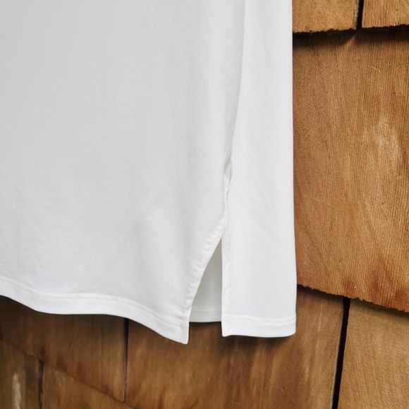 I.N.C. International Concepts White Womens  Asymmetrical Shoulder Draping Top XL - Picture 14 of 15